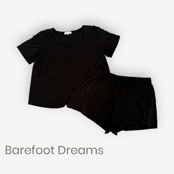 Barefoot Dreams Other - Barefoot Dreams Pajamas Luxe Milk Jersey® Scoop Neck Shirt & Short PJ Se…